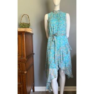 Cece : floral ruffled chiffon dress